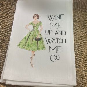 Gift Tea Towel “Wine me Up”